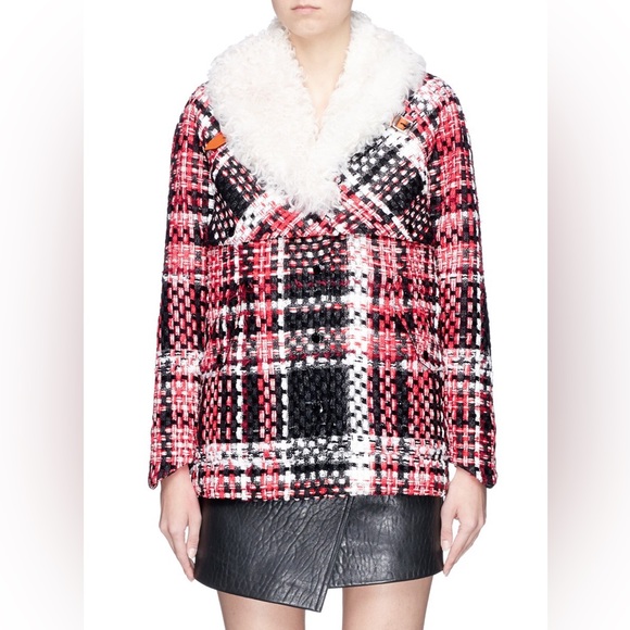 RAG & BONE
Antoine Weave Lamb Shearling-Trimmed Plaid Jacket - Picture 3 of 17